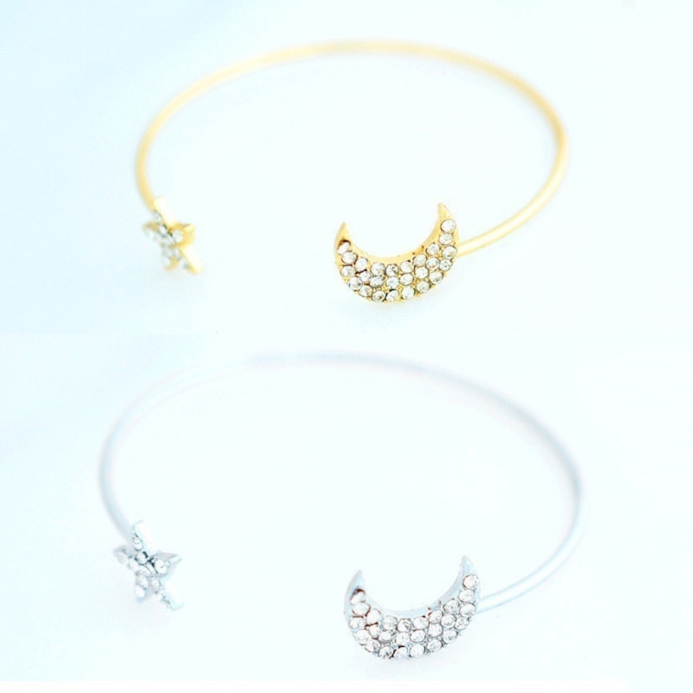 4 for $25 SALE!!!! 4 Gold Rhinestone Bracelets - Picture 4 of 8
